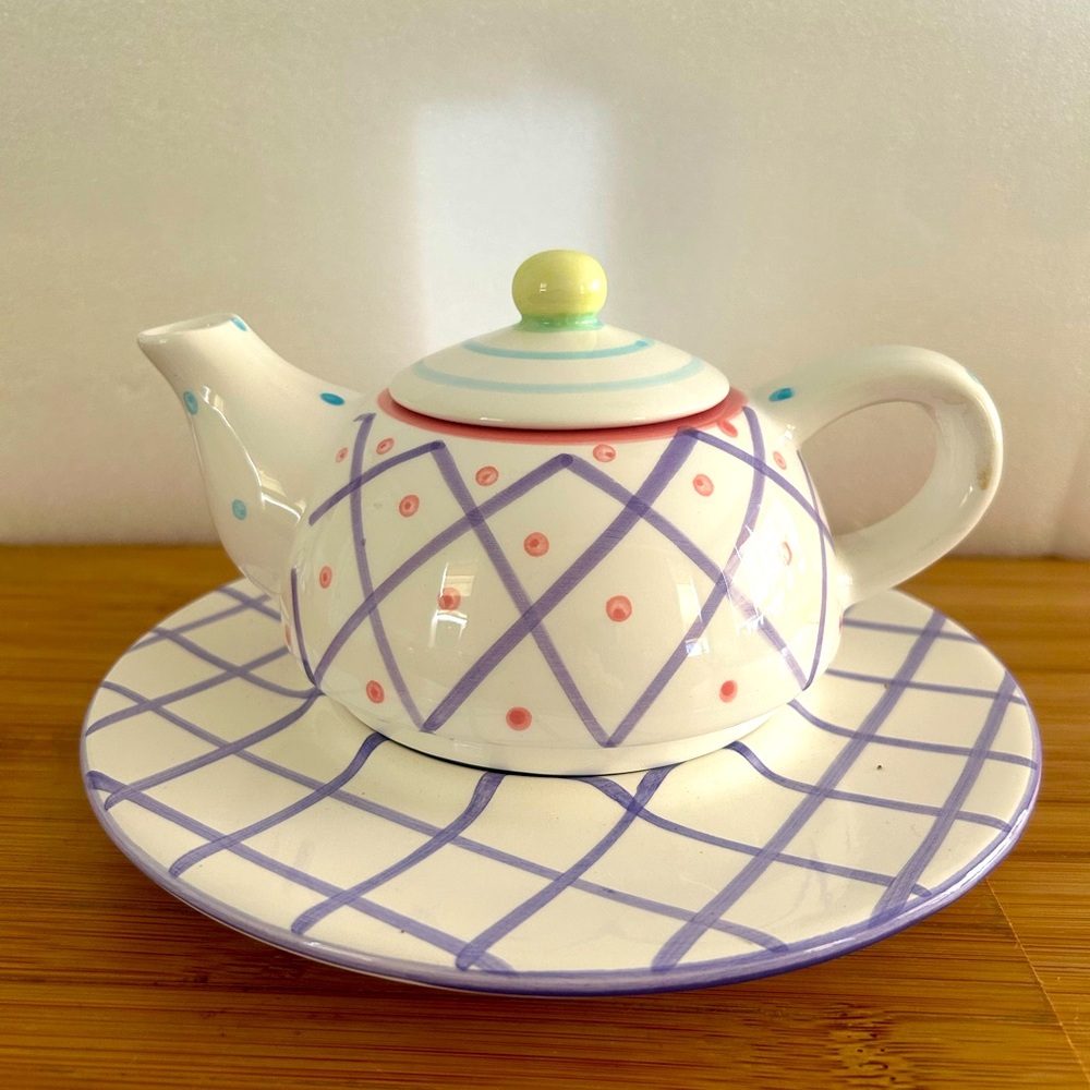 Hand-Painted Whimsical Teapot
